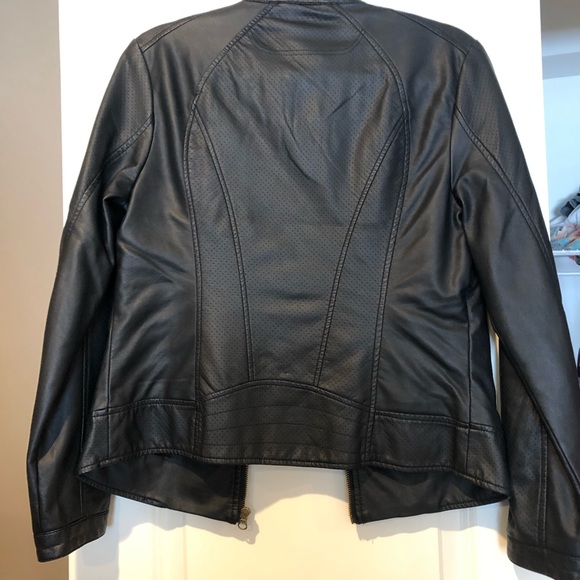 NWOT Faux Leather Jacket - Picture 2 of 3